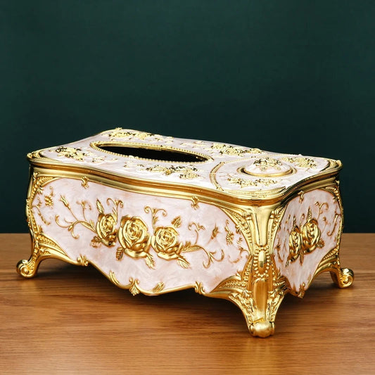 Luxury Tissue Box With Toothpick Dispenser