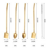 Reusable Spoon Straw 3pcs Set