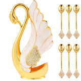 6Pcs Swan Desert Spoon Set