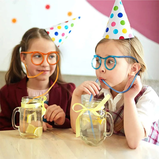 Creative fun Sun Glasses Straw
