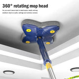 Rotatable 4 Leaf Twist Mop