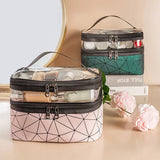 Double Layer Clear Makeup Bag