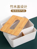 Wooden Top Tissue Box