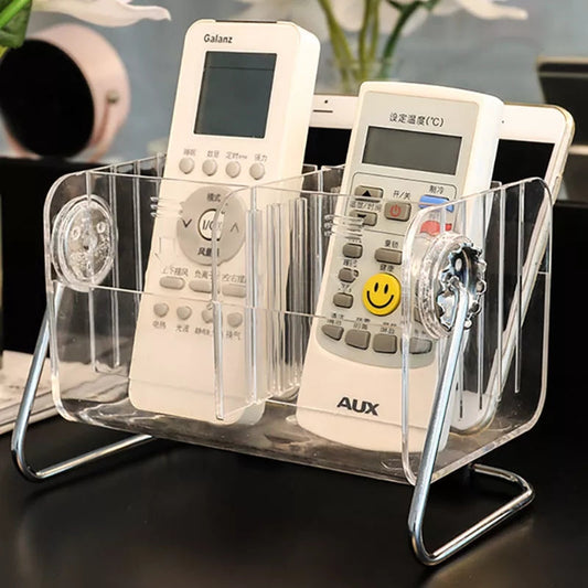 Acrylic 6 Grid Remote And Multipurpose Stand