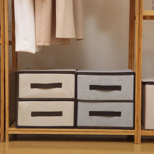 2 Drawer Fabric Storage Box