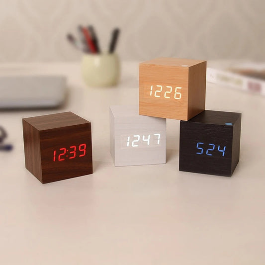 Wooden Alarm Clock