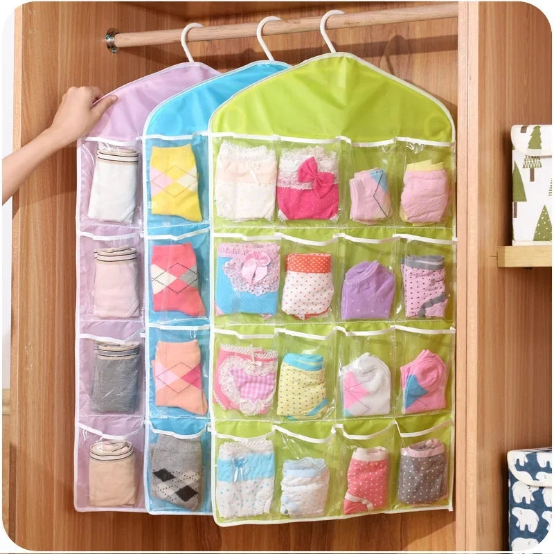 16 Pockets Socks Organizer