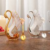 6Pcs Swan Desert Spoon Set