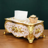 Luxury Tissue Box With Toothpick Dispenser