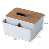Wooden Top Tissue Box