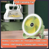 Rechargeable Stand Fan With Light