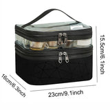 Double Layer Clear Makeup Bag