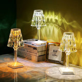 Multicolour Diamond Acrylic Table Lamp