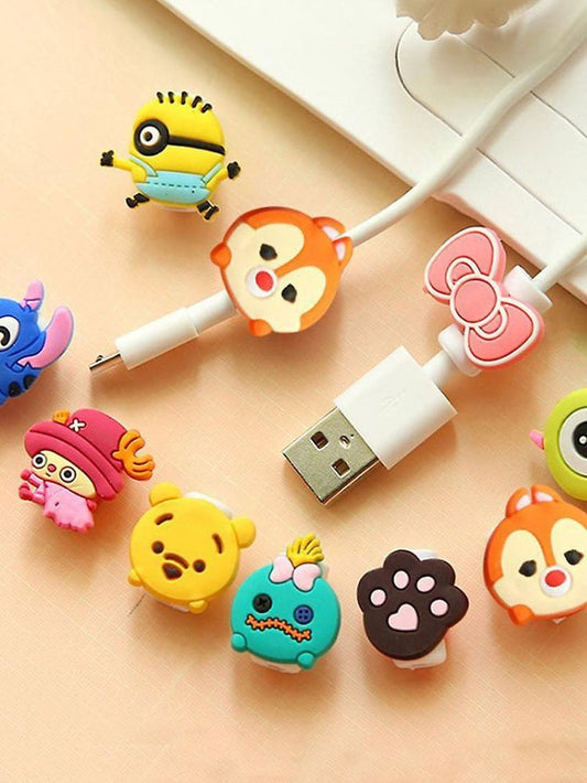 Cute Cartoon Cable Protectors (5pcs)