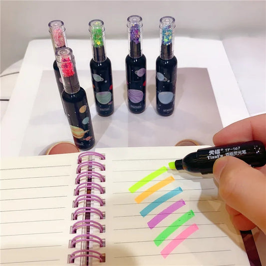 Bottle Shaped Mini Highlighters (6 Pcs)