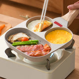 3 in 1 Marble Coated Frying Pan With Grill