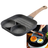 3 in 1 Marble Coated Frying Pan With Grill