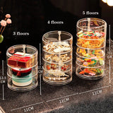 Acrylic Rotatable Jewelery Organizer