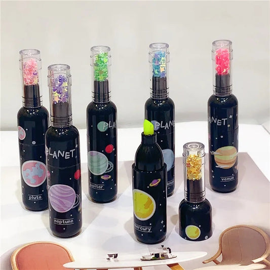 Bottle Shaped Mini Highlighters (6 Pcs)