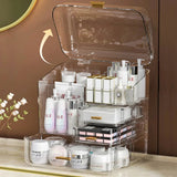 Transparent Multilayer Cosmetic Organizer