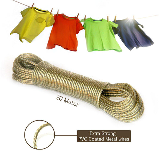 PVC Coated Wire 20M Clothline