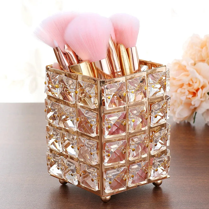 Crystal Makep Brush Holder