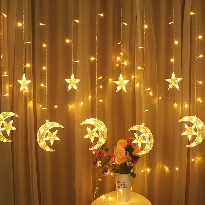 Moon Star Decoration Fairy Light