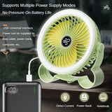 Rechargeable Stand Fan With Light