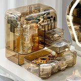 Transparent Multilayer Cosmetic Organizer