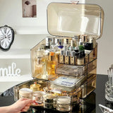 Transparent Multilayer Cosmetic Organizer