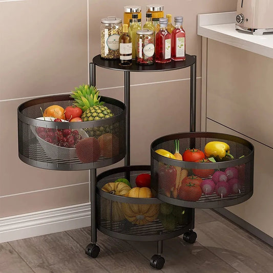 360° Rotatable Kitchen Shelf