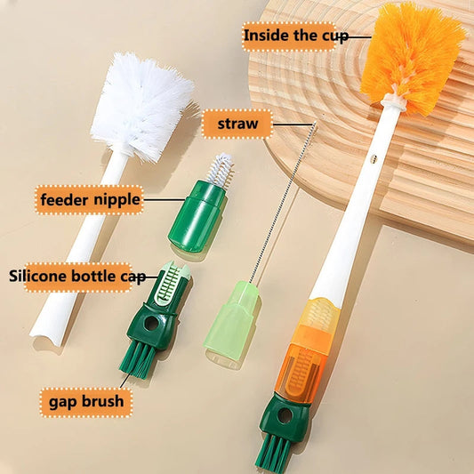 5 in 1 Long Handle Bottle Cleaning Brush