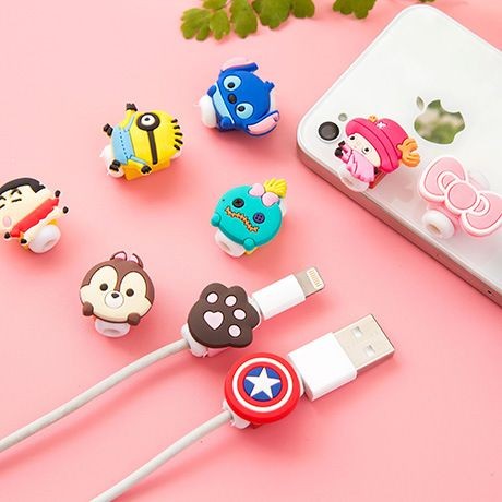 Cute Cartoon Cable Protectors (5pcs)