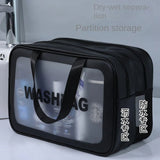 Double Layer Waterproof Travel Cosmetic Washbag Organizer