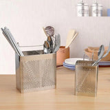 Stainless Steel Cutlery Holder With Hanging Option