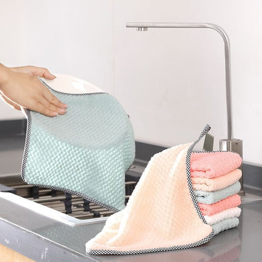 Super Absorbent Microfiber kitchen Dish Cloth (4pcs )