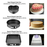 3pc Non Stick Cake Pan (Round, Heart , Square)