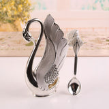 6Pcs Swan Desert Spoon Set