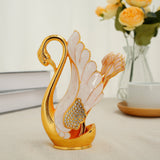 6Pcs Swan Desert Spoon Set