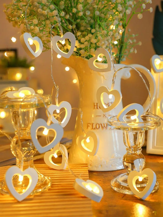 Led Heart Shape Wooden String Light (20)