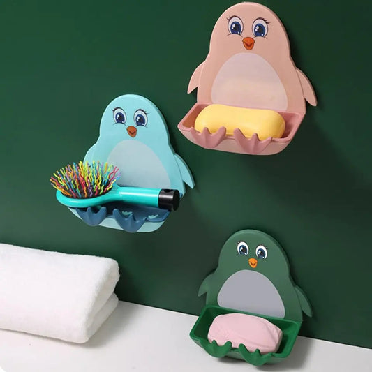 Wall Mounted Penguin Soap Dish