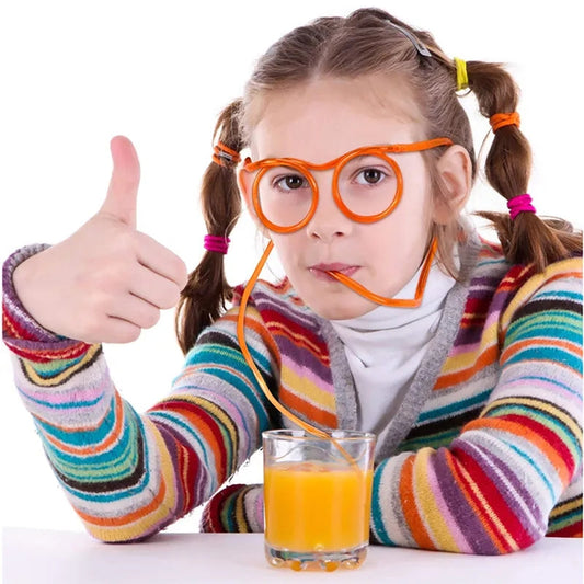 Creative fun Sun Glasses Straw