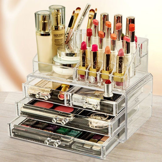 Acrylic Cosmetic Organizer With Drawer