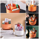 Modern 360° Rotating Cosmetic Brush Organiser