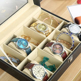 12 Slots Leather Watch Organizer