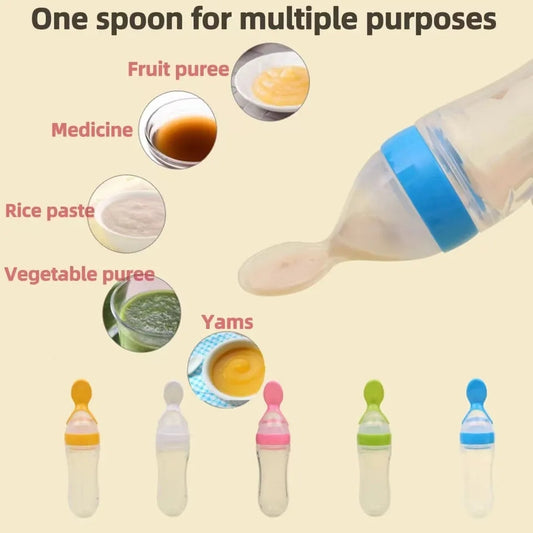 Silicone Spoon Feeder Bottle