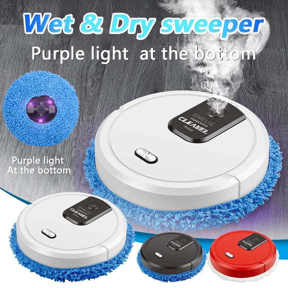 Intelligent Robot Sweeper With Humidifiying Spray