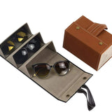 Leather Sun Glasses Organizer (5 slots)