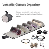 Leather Sun Glasses Organizer (5 slots)