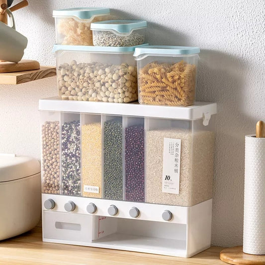 6in1 Wall Mounted Cereal Dispenser